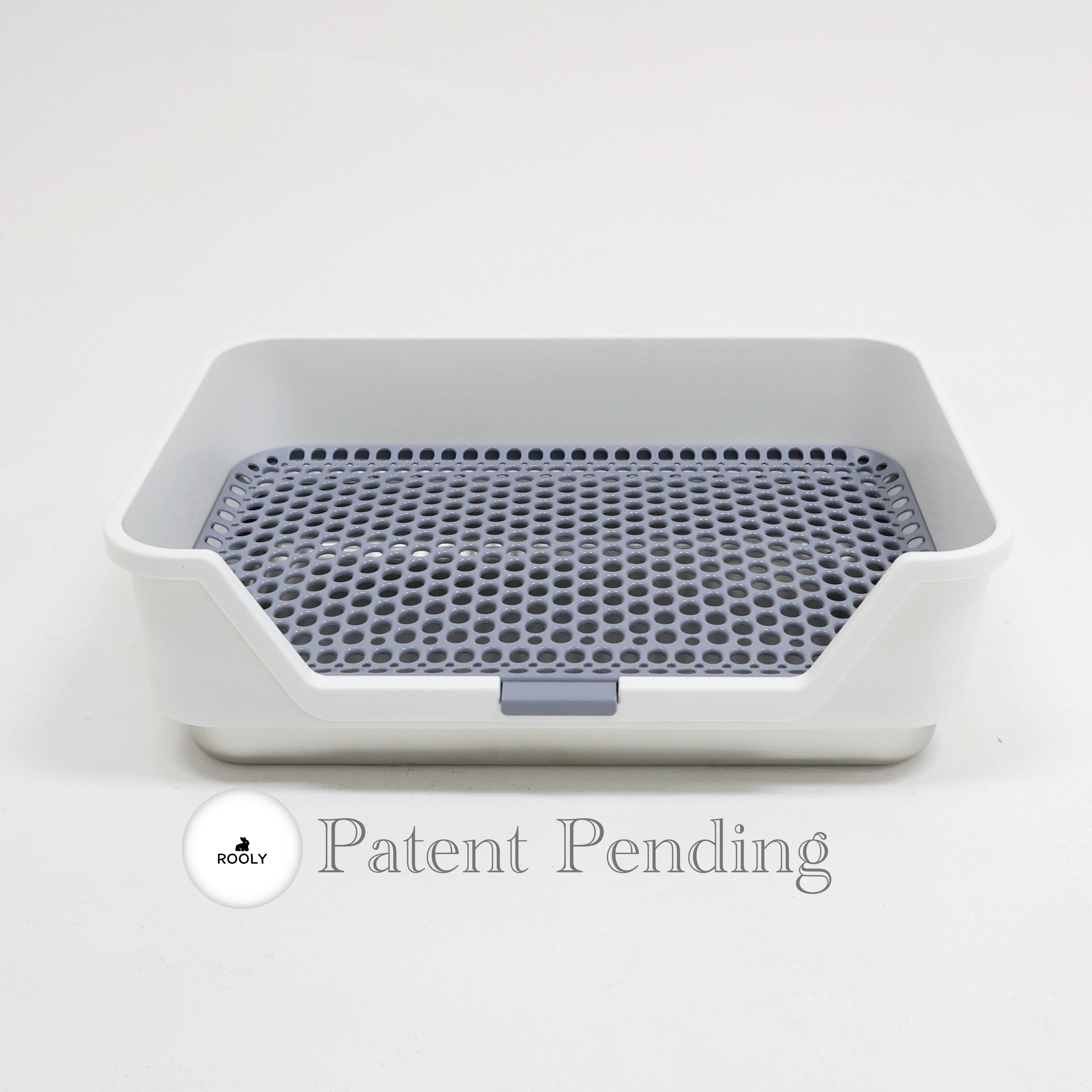 ROOLY Stainless Rabbit Litter Box - Low Entrance