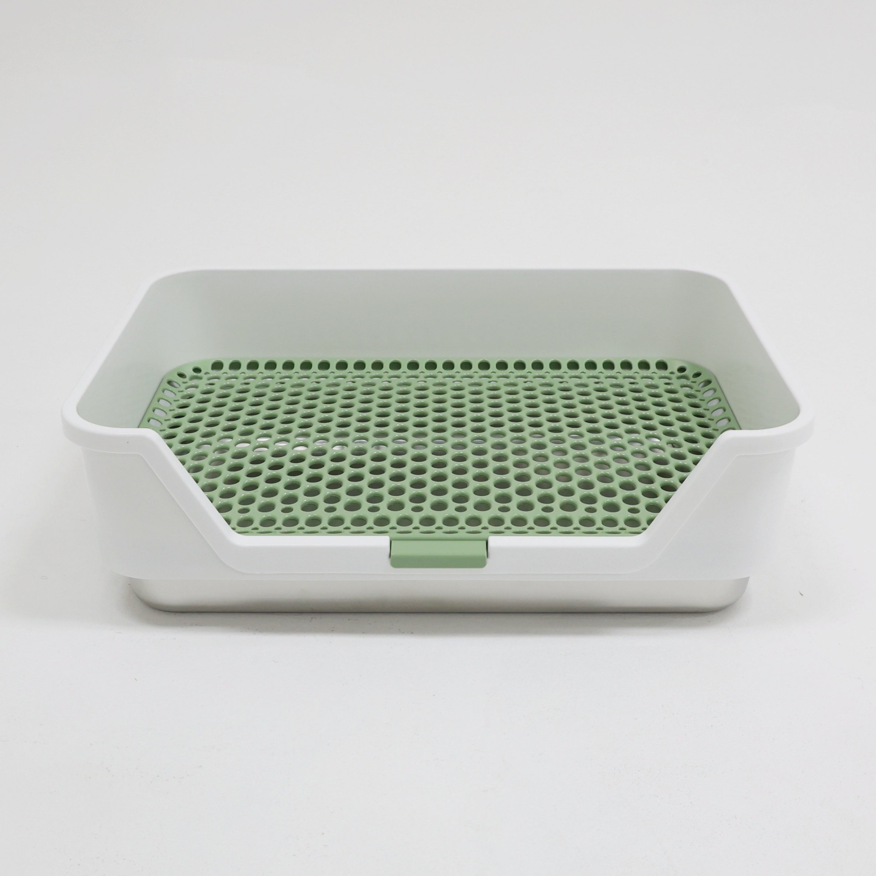 ROOLY Stainless Rabbit Litter Box - Low Entrance