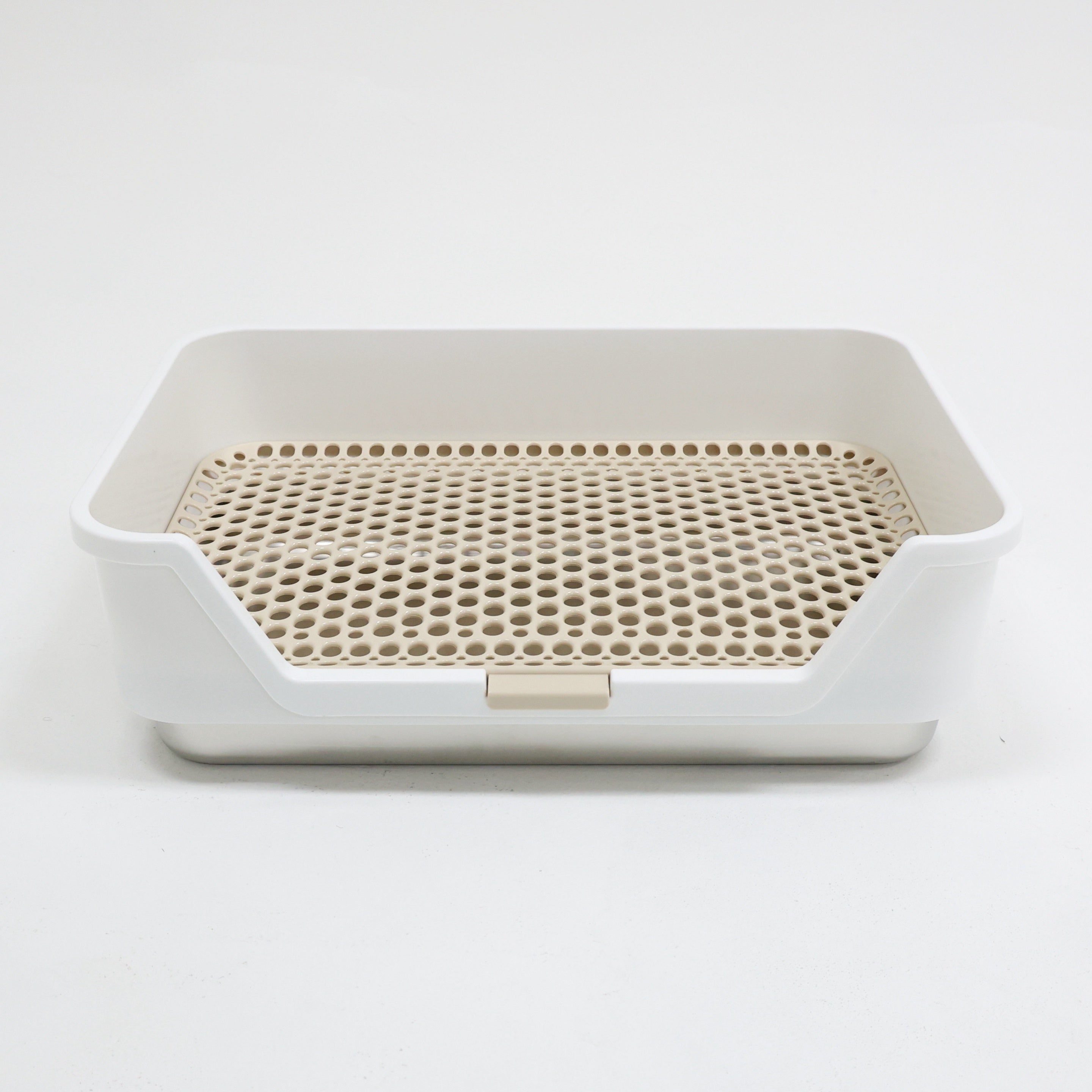 ROOLY Stainless Rabbit Litter Box - Low Entrance