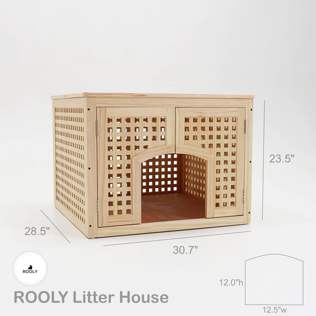 Box Container Rabbit 50 Litter Large Rabbit Litter Box - Great for Two Rabbits and Large Breeds – ROOLY