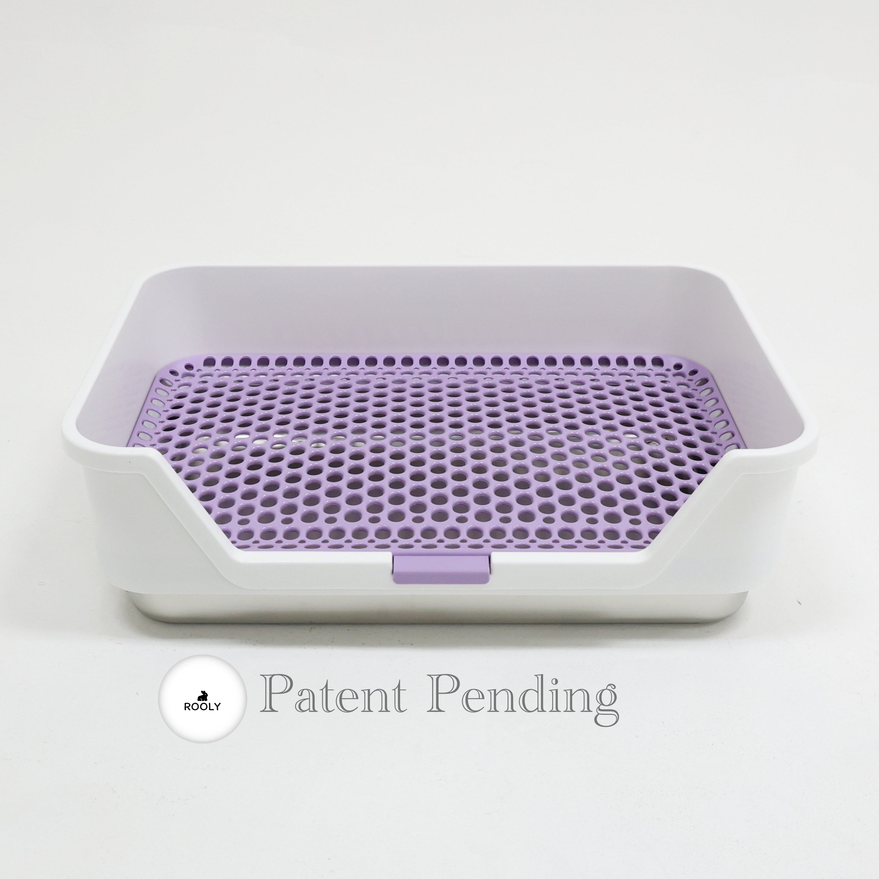 ROOLY Stainless Rabbit Litter Box - Low Entrance