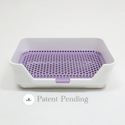 ROOLY Stainless Rabbit Litter Box - Low Entrance